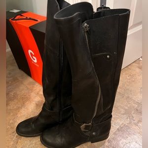 Guess black riding boots